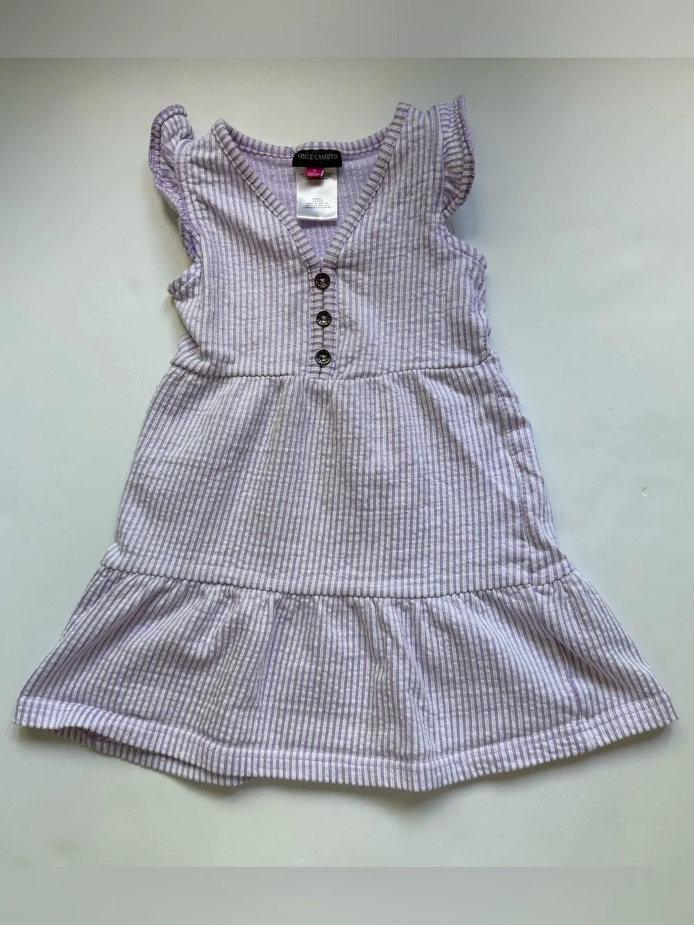 Vince Camuto Lavender Tiered Summer Dress Girl’s Size 4 Cottagecore Prairie Boho